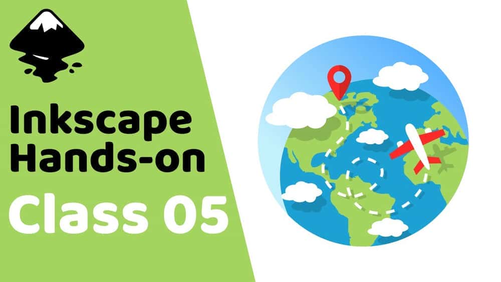 آموزش Inkscape Hands-on Class 05: Travel Icon