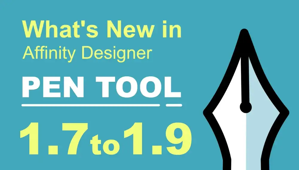 آموزش چیزهای جدید در Affinity Designer 1.7 تا 1.9 PEN TOOL
