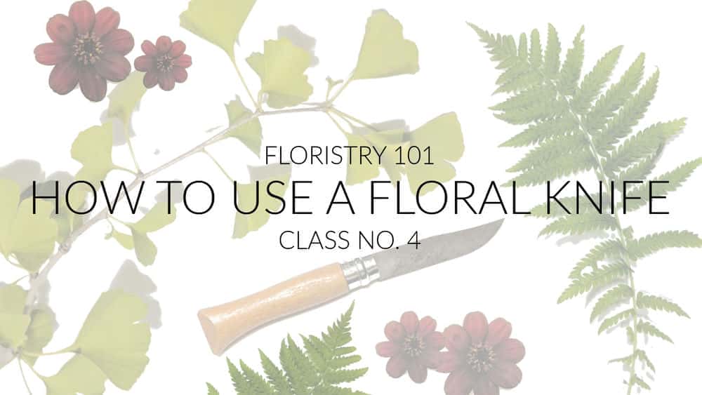 آموزش Floristry 101 - نحوه استفاده از چاقوی گلدار (کلاس شماره 4)