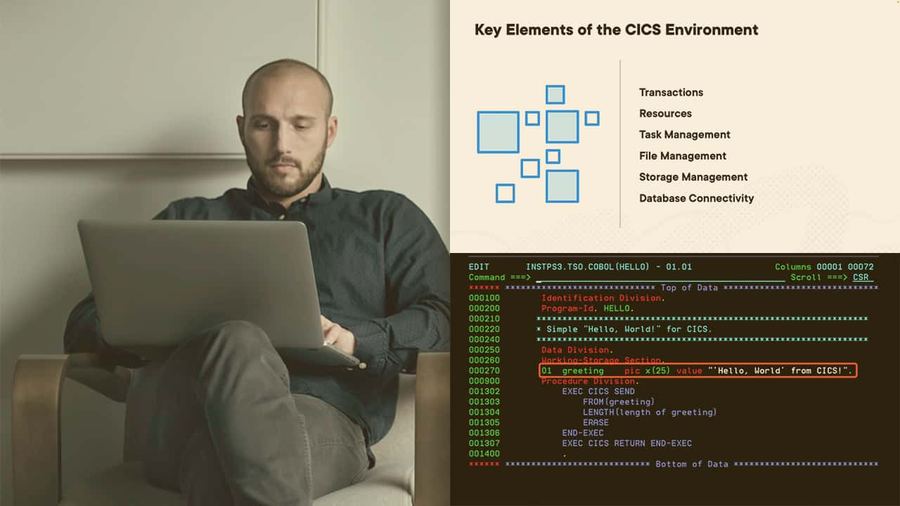 آموزش اصول برنامه نویسی کاربردی CICS (COBOL)