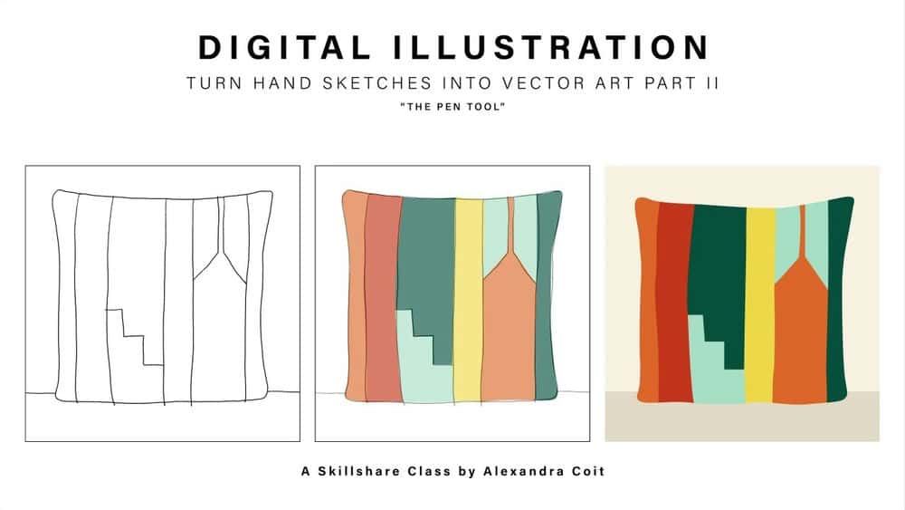 آموزش تصویر دیجیتال: طرح های دستی در هنر وکتور قسمت دوم "ابزار قلم"