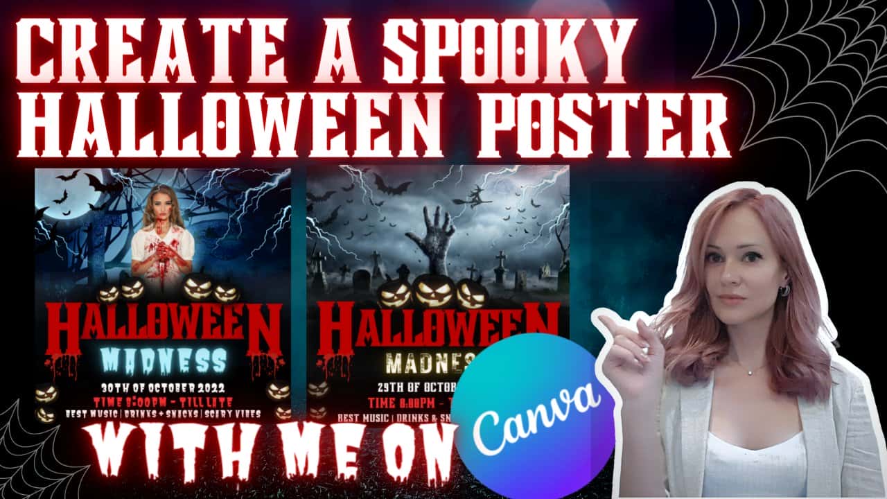 آموزش طراحی گرافیکی پوستر تبلیغاتی هالووین روی Canva. به علاوه بهترین نکات Canva برای همه!