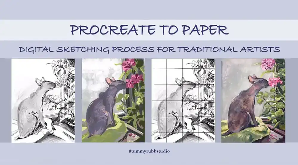 آموزش Procreate to Paper: Process Sketching Digital for Artists Traditional