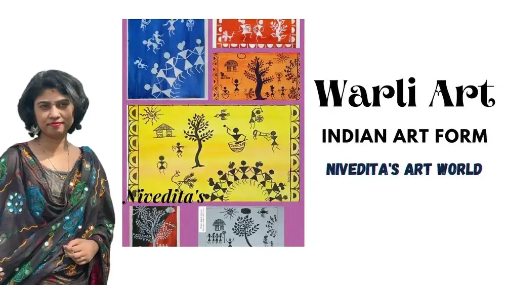 آموزش مقدمه ای بر هنر وارلی - شکل هنر قبیله ای هندی | نقاشی ساده | هنر آسان