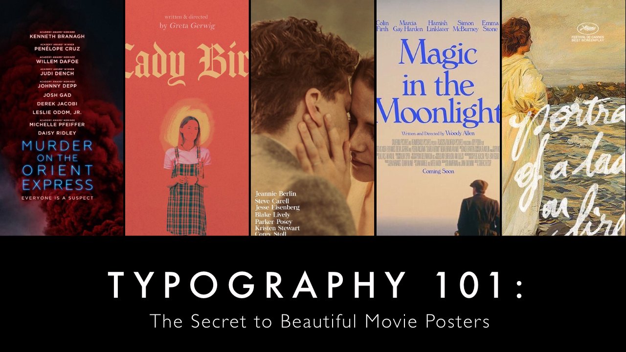 آموزش تایپوگرافی 101: راز پوسترهای فیلم زیبا