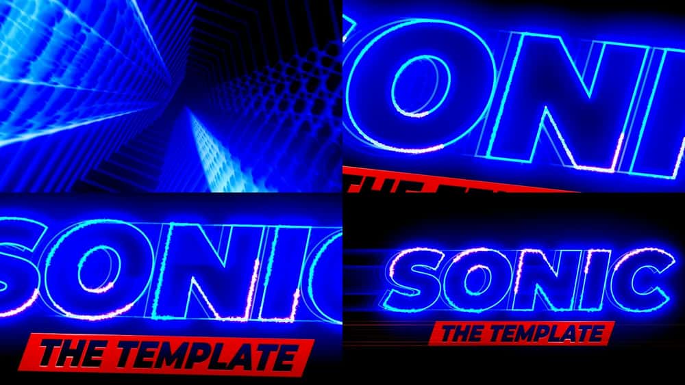 آموزش انیمیشن Sonic Text Logo برای مبتدیان با استفاده از Adobe After Effects