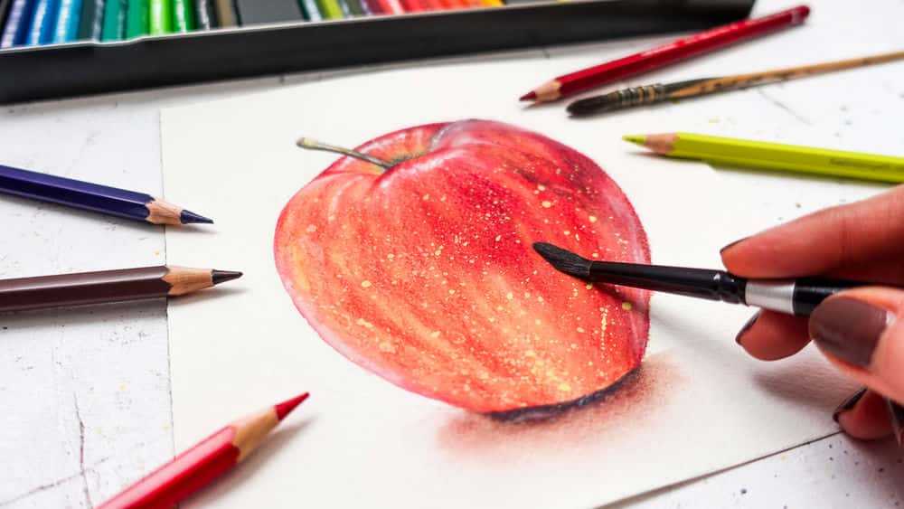 آموزش اصول اولیه مدادهای آبرنگ: با یک نقاشی میوه ساده شروع کنید