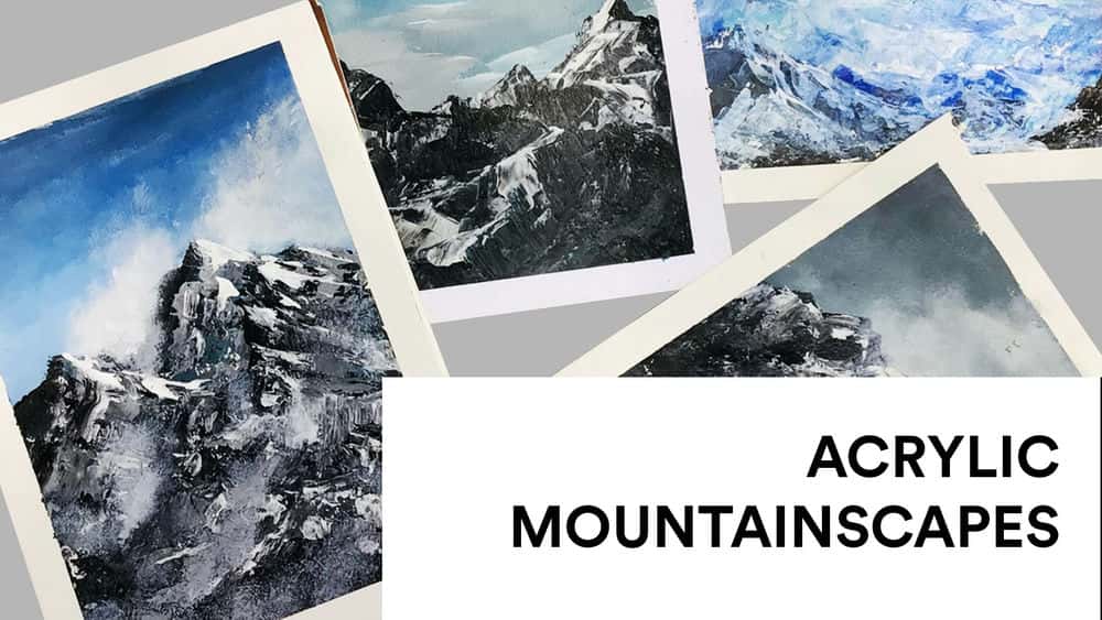 آموزش نقاشی اکریلیک: یاد بگیرید که چگونه کوه ها را با لوازم هنری اولیه نقاشی کنید