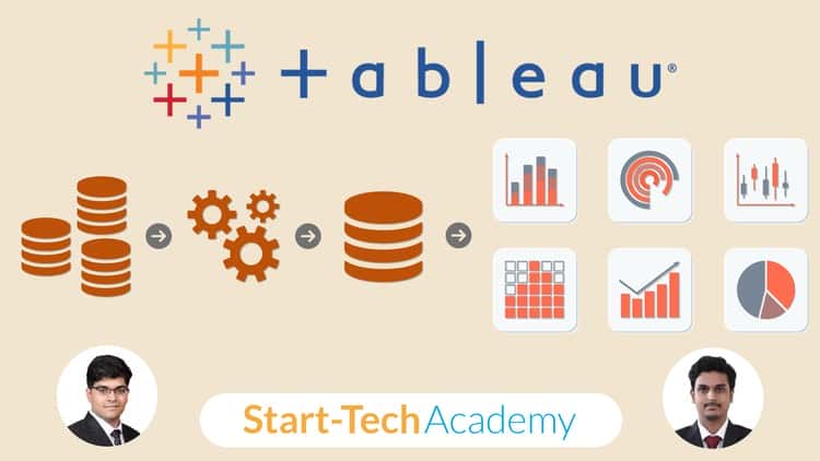 آموزش Tableau & Tableau Prep for Data Preparation & Visualization