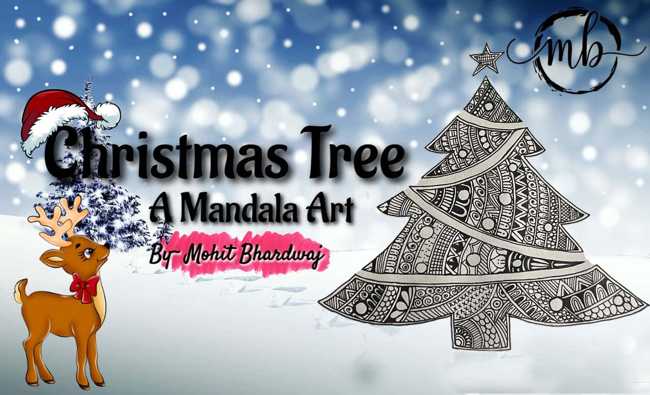آموزش هنر ماندالا: درخت کریسمس