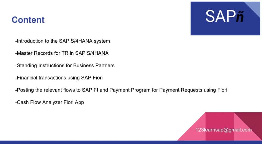 آموزش SAP TR Treasury and Risk Management S/4HANA TRM را با استفاده از SAP Fiori منتشر می کند