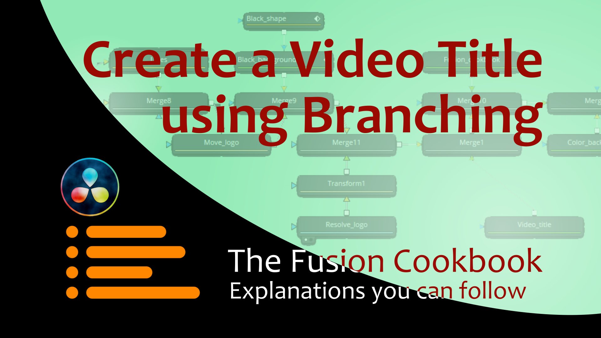 آموزش از Branching در Fusion برای ایجاد عنوان ویدیو استفاده کنید