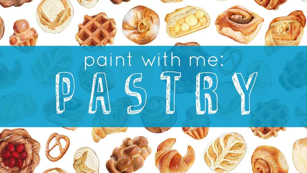 آموزش Paint with Me: Create a Mixed Media Pastry Illustration
