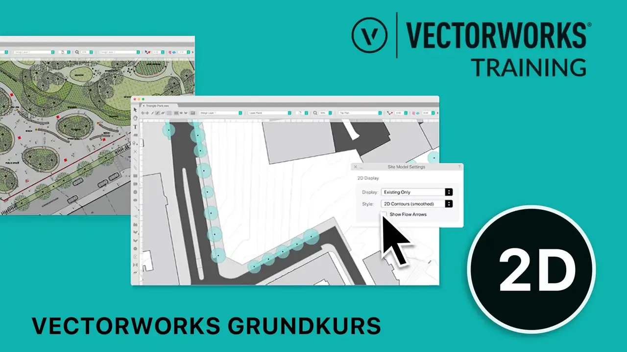 آموزش Architektonische Grundlagen در Vectorworks: meistere die Software und erstelle präzise 2D-Pläne