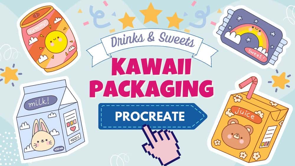 آموزش بسته بندی غذای ناز: نوشیدنی و آب نبات Kawaii | ایجاد نقاشی برای مبتدیان