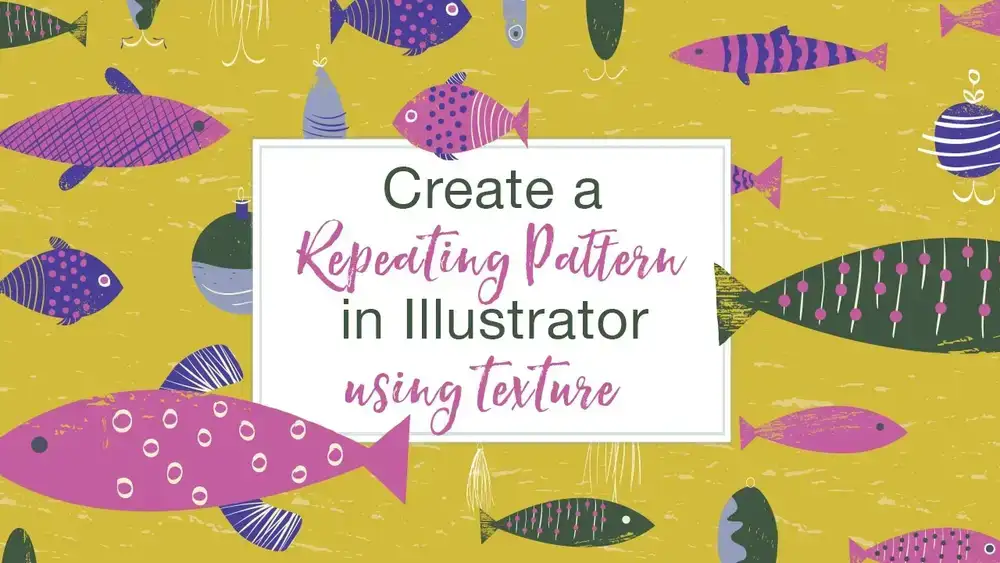 آموزش با استفاده از Texture یک الگوی تکراری در Illustrator ایجاد کنید