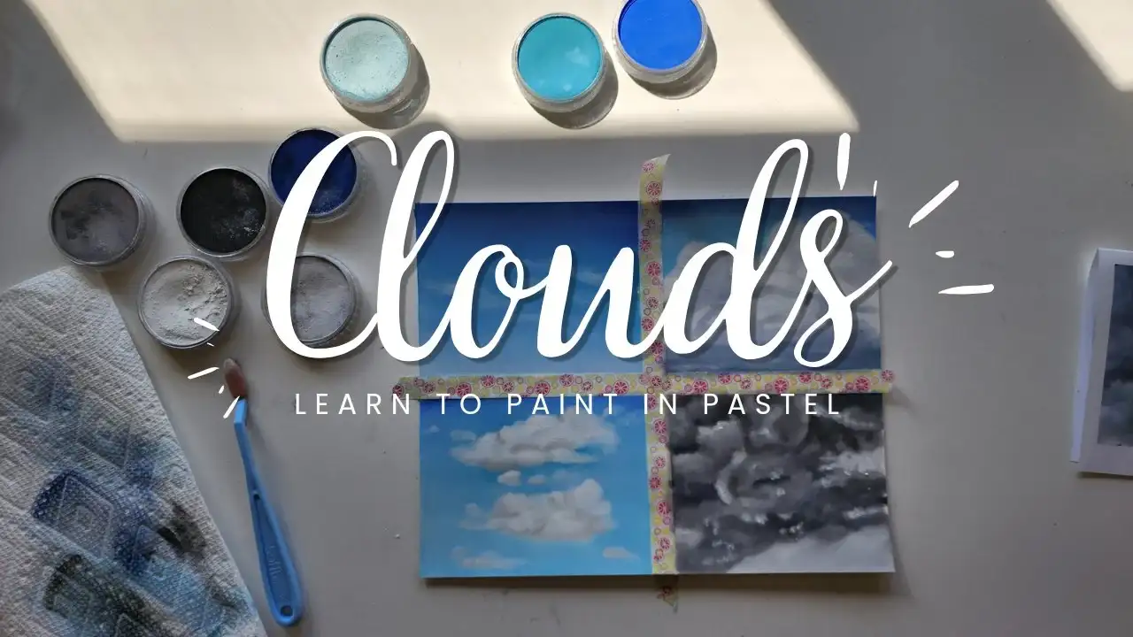 آموزش ابرها: یاد بگیرید که ابرها را به رنگ پاستل نقاشی کنید