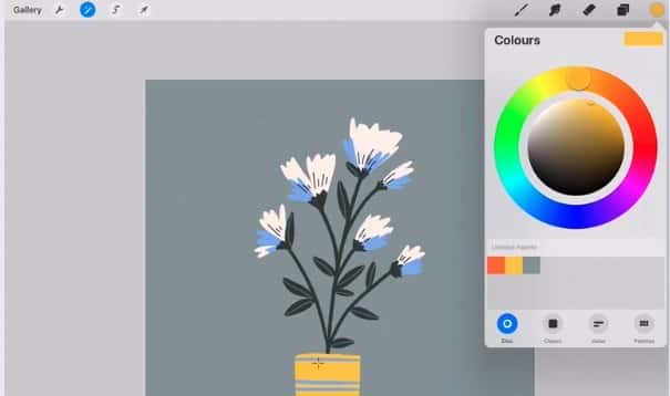 آموزش خلاقیت 5 دقیقه ای: یک پالت رنگی در Procreate ایجاد کنید