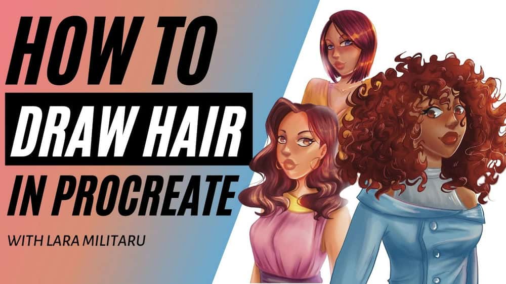 آموزش نحوه کشیدن مو در Procreate (قسمت 1)