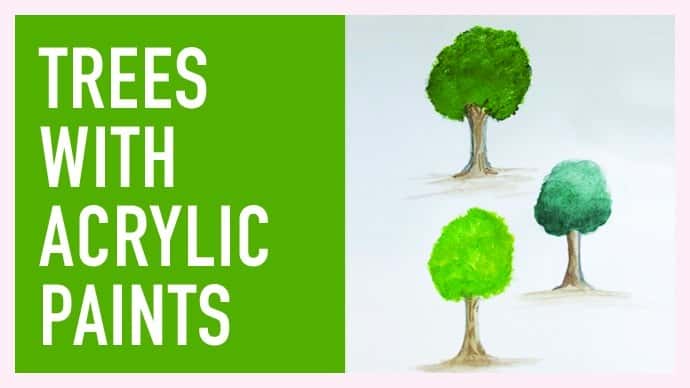 آموزش نقاشی درختان با رنگ های اکریلیک: 3 تکنیک مختلف را یاد بگیرید