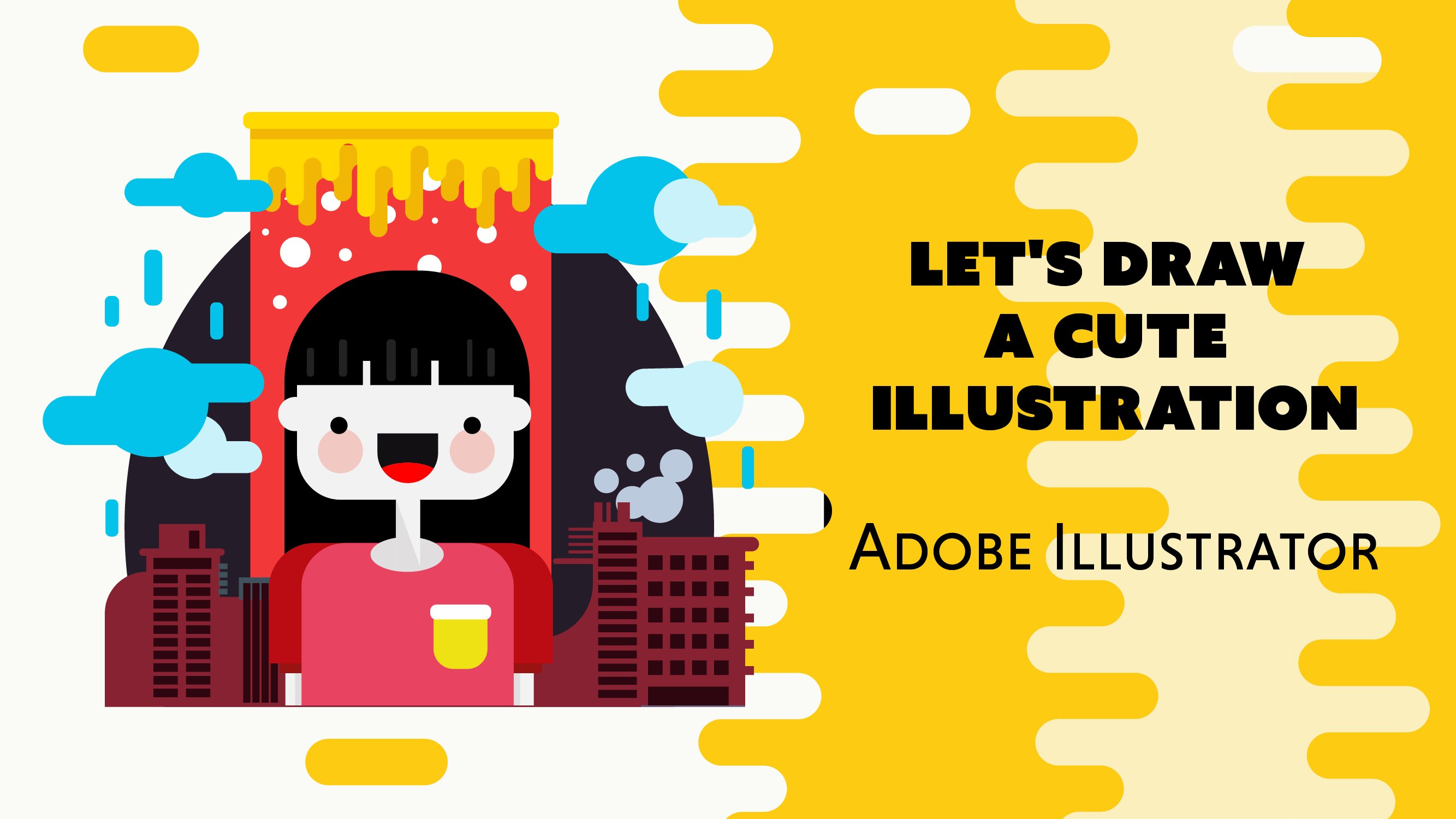 آموزش با استفاده از Adobe Illustrator یک تصویر طراحی مسطح زیبا ایجاد کنید
