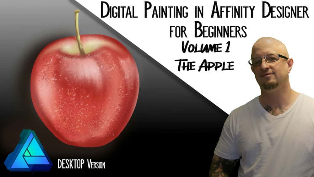 آموزش نقاشی دیجیتال در Affinity Designer for Beginners- Volume 1 The Apple