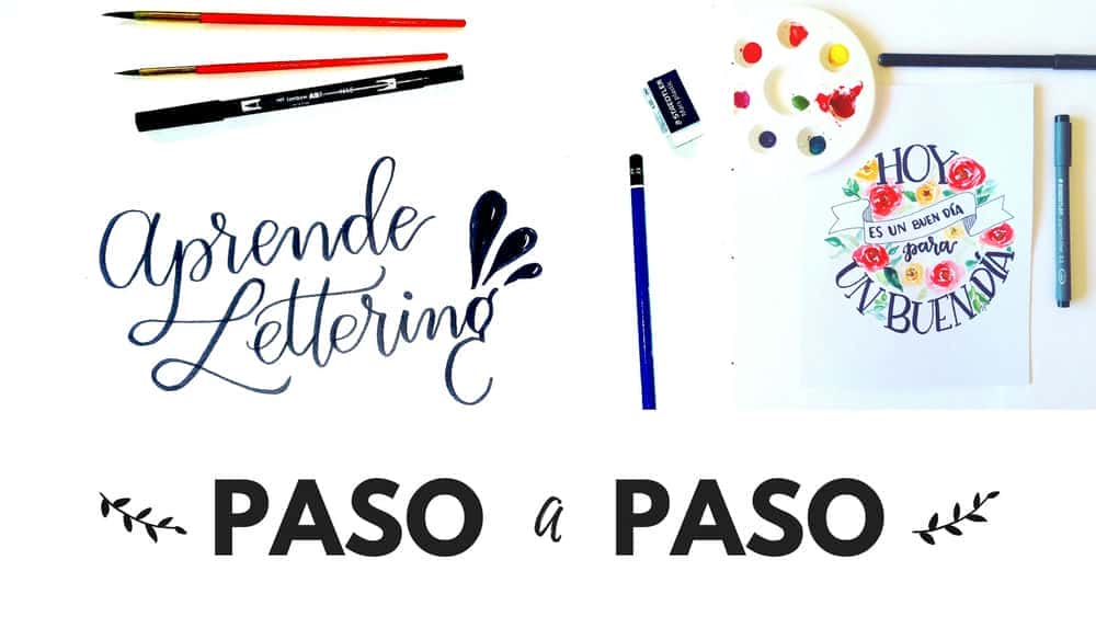 آموزش APRENDE LETTERING PASO A PASO