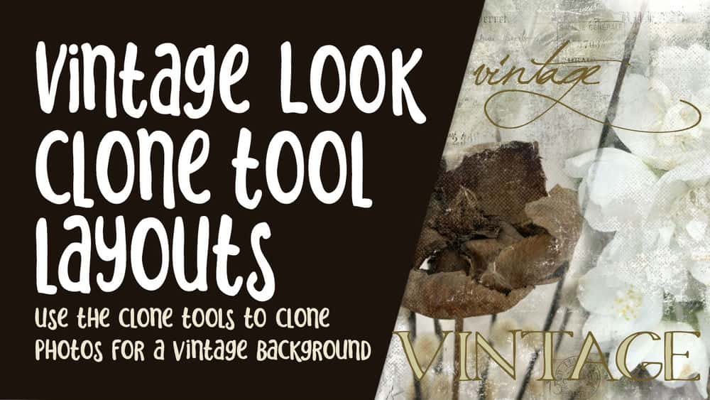 آموزش با برس Clone یک کلاژ Vintage Look در Procreate ایجاد کنید - شامل 10 براش رسانه های ترکیبی