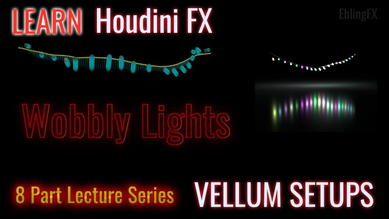 آموزش کاوش در شبیه‌سازی‌های هودینی ولوم: ایجاد دکل چراغ‌های لرزان.