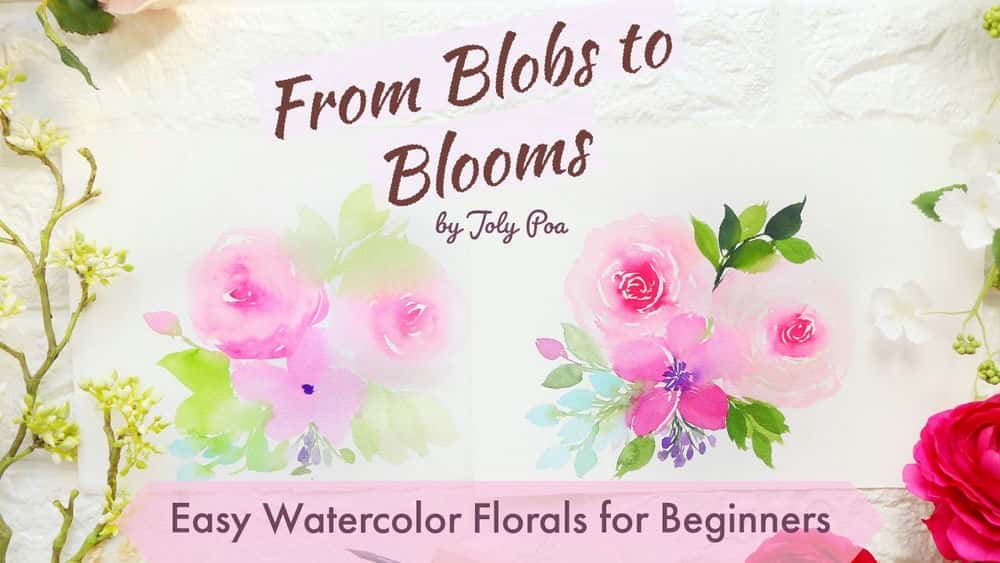 آموزش از حباب ها تا شکوفه ها: گل های آبرنگ آسان برای مبتدیان