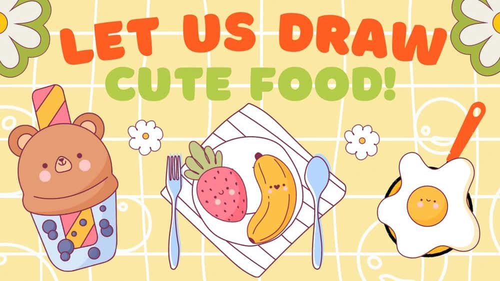 آموزش شخصیت های ساده و زیبا: تصاویر غذا و نوشیدنی | ایجاد نقاشی برای مبتدیان