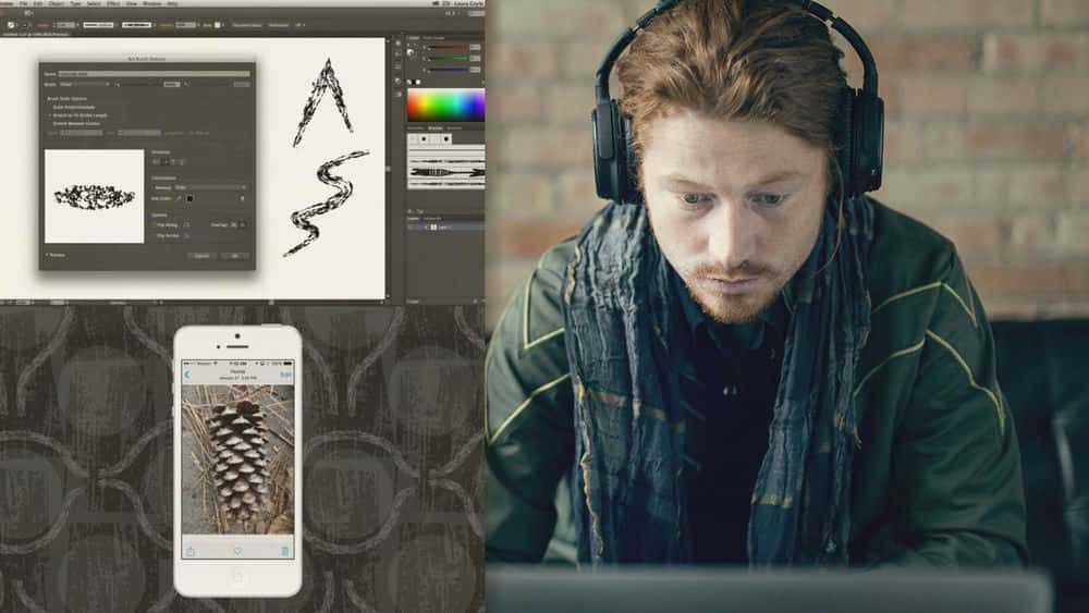 آموزش قلم موهای هنری Adobe Brush CC & Illustrator 