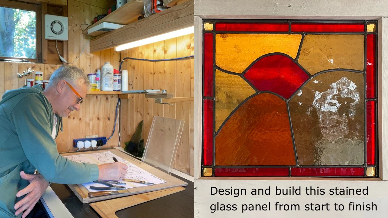 آموزش یاد بگیرید که یک صنعتگر ماهر باشید: یک پنجره شیشه ای رنگی با سرب بسازید