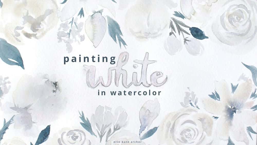 آموزش نقاشی سفید با آبرنگ