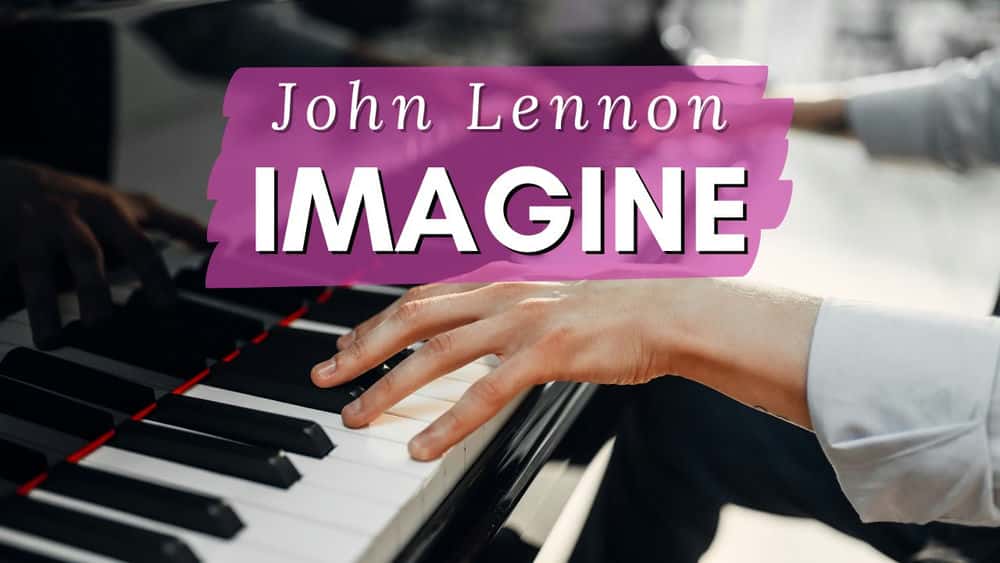 آموزش یاد بگیرید "تصور کنید" جان لنون: آسان پیانو با گوش
