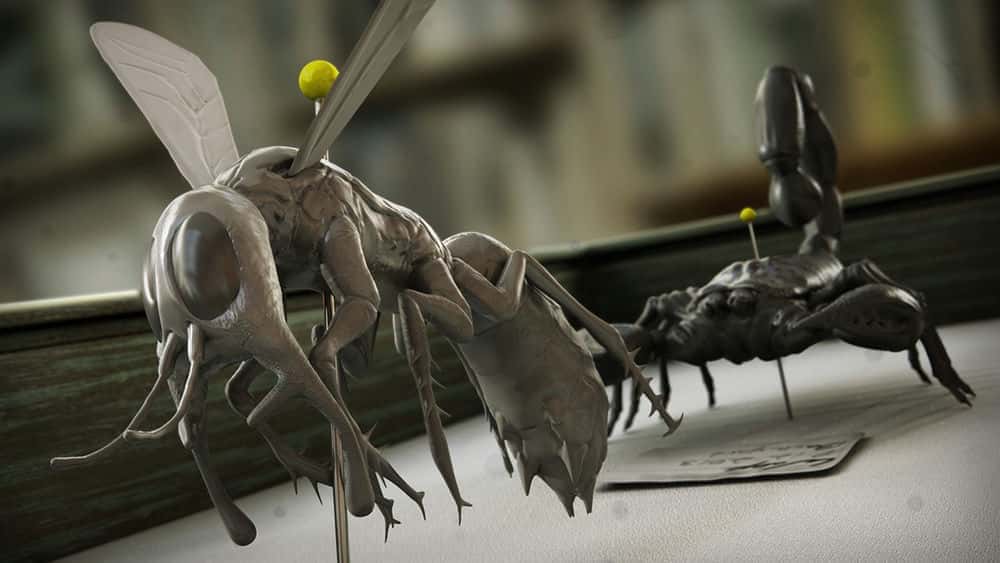 آموزش تکنیک های واقعی مجسمه سازی حشرات در ZBrush