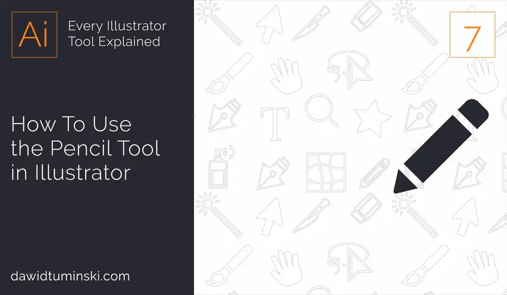 آموزش شماره 7 نحوه استفاده از Pencil Tool در Adobe Illustrator