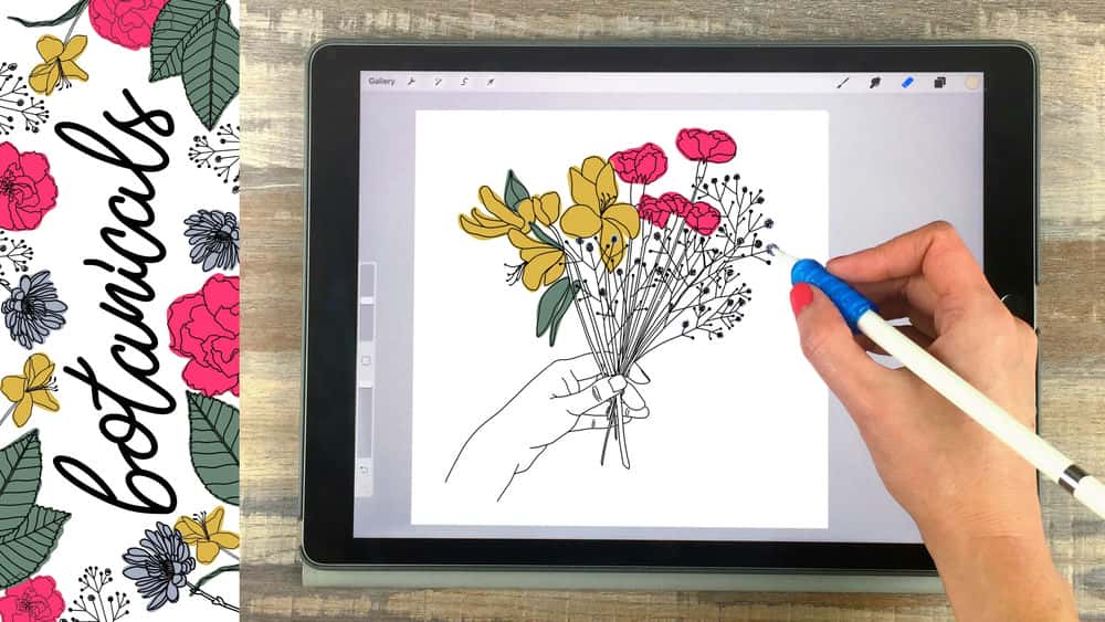آموزش تصاویر گیاه شناسی در iPad شما در Procreate + 15 براش رایگان Procreate