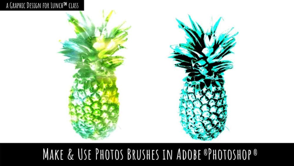 آموزش ساخت و استفاده از براش عکس در Adobe Photoshop - طراحی گرافیکی برای کلاس ناهار