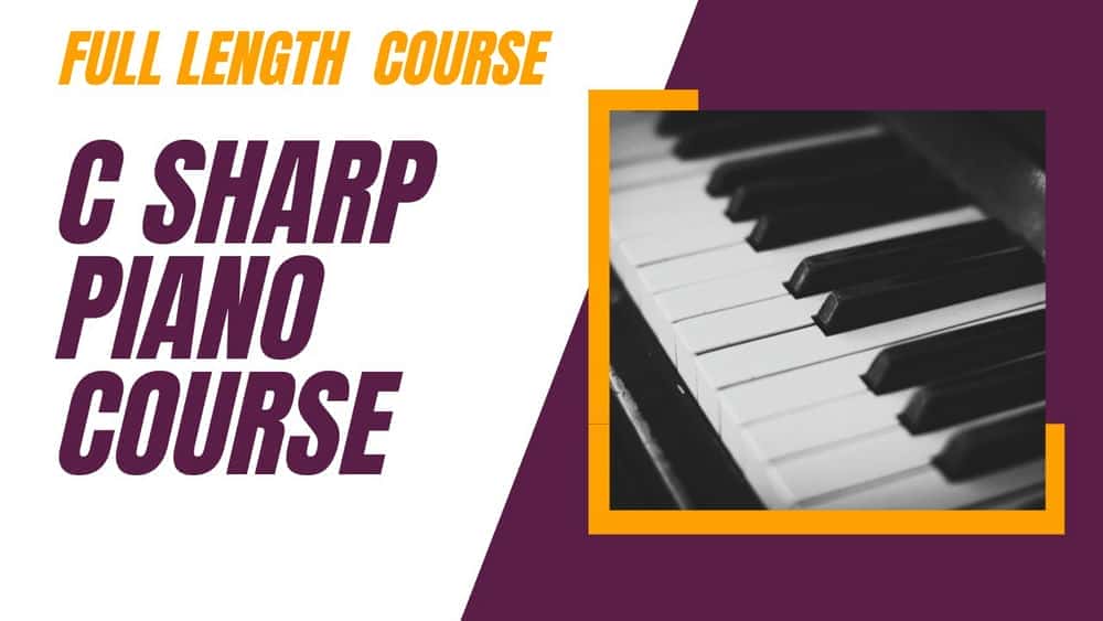 آموزش دوره کامل پیانو در Key Of C Sharp
