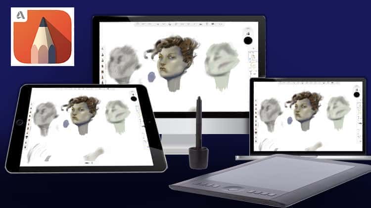 آموزش Sketchbook Pro برای مبتدیان در PC Mac و iPad Pro