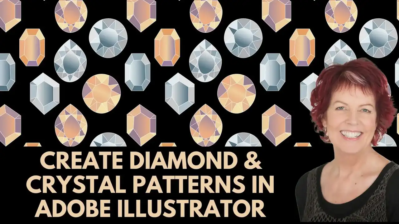 آموزش الگوهای الماس و کریستال در ایلوستریتور - طراحی گرافیکی برای ناهار™