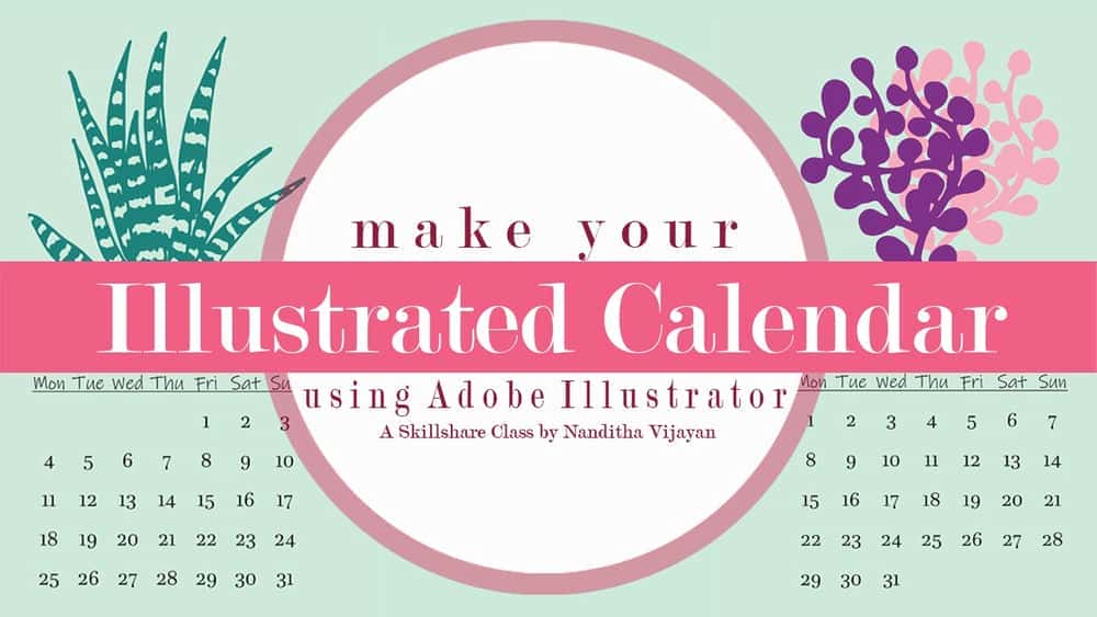 آموزش تقویم مصور خود را با Adobe Illustrator بسازید
