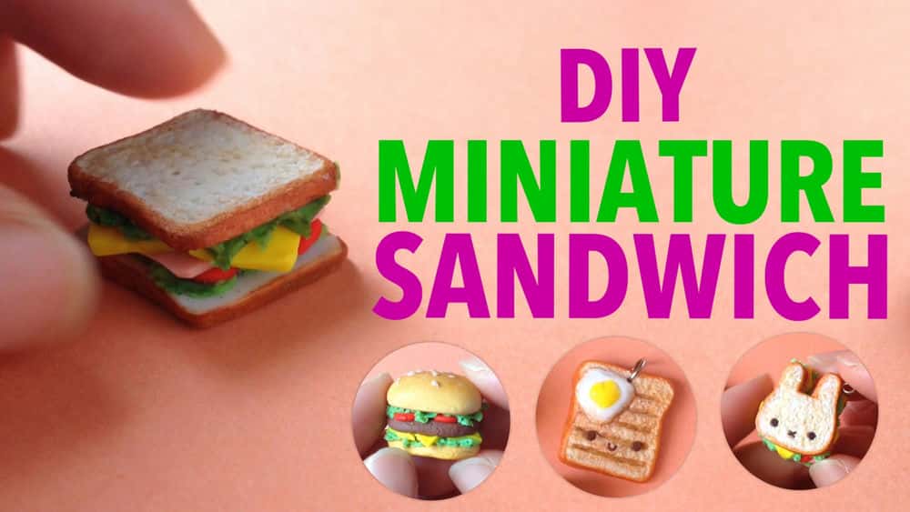 آموزش DIY | مجسمه سازی با خاک رس: مینی ساندویچ خود را بسازید (آسان!)