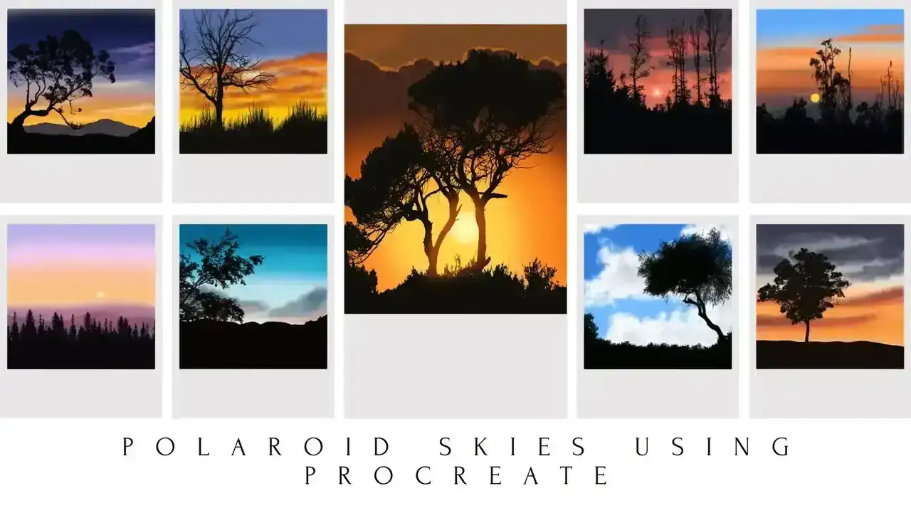 آموزش رنگ آمیزی آسمان پولاروید با استفاده از Procreate: 20 پروژه دیجیتالی ساده و آسان برای باز کردن