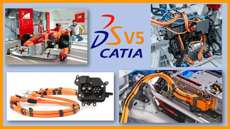 آموزش Catia V5 - طراحی هارنس ولتاژ بالا خودروهای الکتریکی