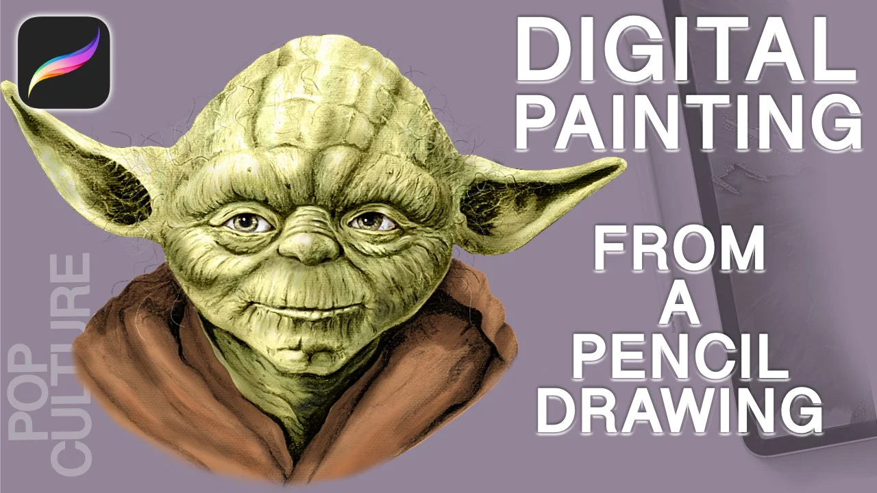 آموزش چگونه یک طراحی مداد را به یک نقاشی دیجیتال تبدیل کنیم
