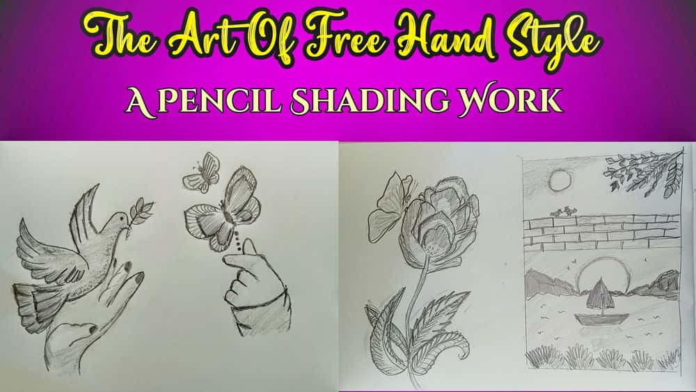 آموزش هنر سبک دست آزاد، کار سایه مداد