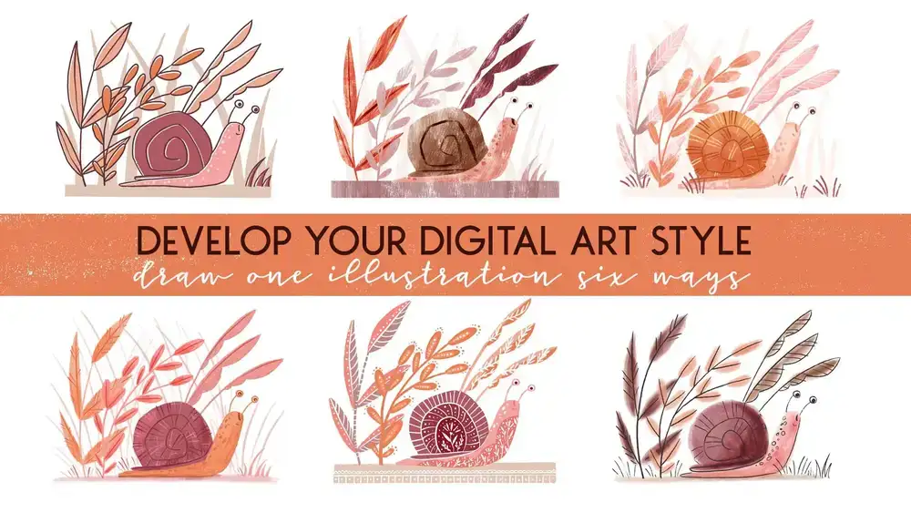 آموزش سبک هنر دیجیتال خود را توسعه دهید: شش راه یک تصویر بکشید