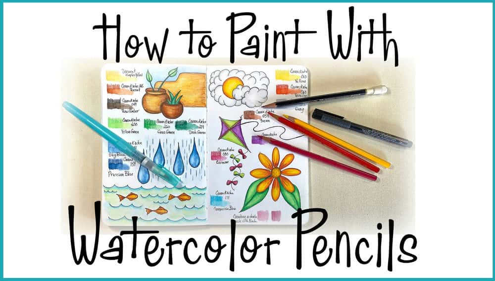آموزش چگونه با مدادهای آبرنگ نقاشی کنیم